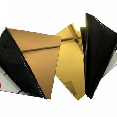 VAGOS de oro de la hoja de AISI 8k Rose Gold Mirror Stainless Steel brillantes