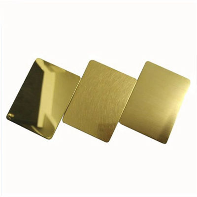 6K hoja de acero inoxidable de oro 0.1m m - 300m m Rose Gold SS cubren
